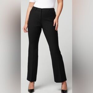 White House Black Market Ines Slim & Curvy Bootcut Pants/ Trousers. Black 18 NWT